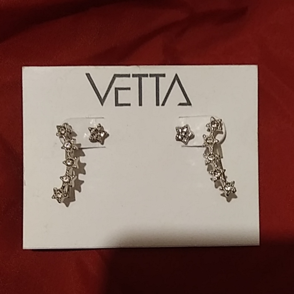 💍Star and stone earrings new with tags 2 pack